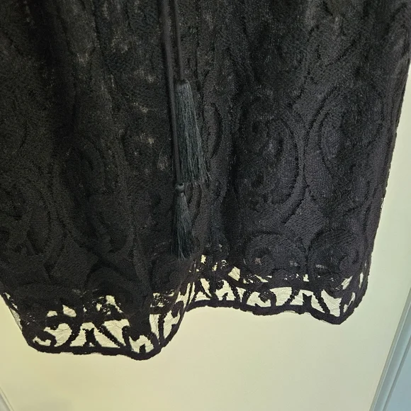 FREE PEOPLE The North Star Dress - Black Lace, Chrystal And Sequin Stars - Picture 6 of 8